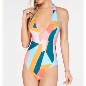 Bar III Pop Art One Piece Swimsuit - Medium